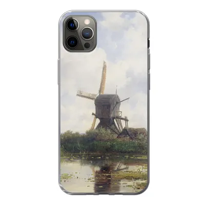 Produktbild von MuchoWow® Handyhülle Schutzhülle Hülle für iPhone 13 Pro Max Malerei - Mühle - Alte Meister Silikon Softcase Handy Hülle - Mobiltelefon