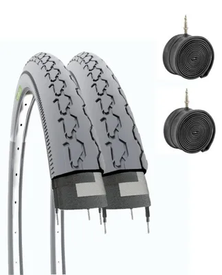 Produktbild von Set aus 2 Reifen und Schläuchen 24 x 1 3/8 für Kinderwagen und Rollstühle