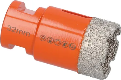 Produktbild von BTEC Diamantbohrkrone SPECIAL ORANGE M14 Ø 32 mm Fliesen Keramik Feinsteinzeug Fliesenbohrkrone Fliesenbohrer Diamantbohrer