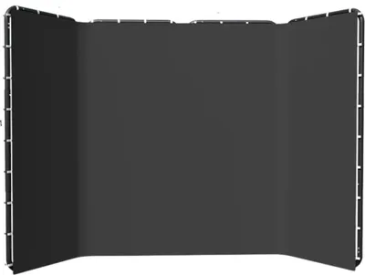 Immagine prodotto di Supporto per sfondo fotografico, materiale mussola, design monocolore, 240x400cm nero