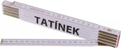 Produktbild von Zollstock (Gliedermaßstab) 2m TATÍNEK (PROFI, weiß, Holz)