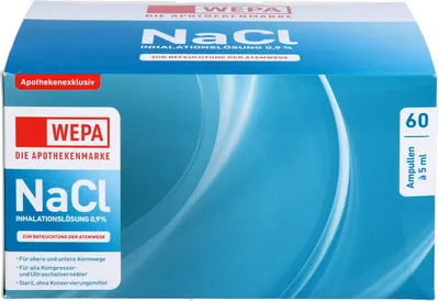Produktbild von WEPA Inhalationslösung NaCl 0,9 %, 60 St. Ampullen