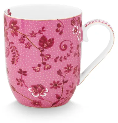 Produktbild von Pip Studio Henkelbecher Jolie Flowers Pink (Klein)