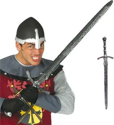 Produktbild von RITTERSCHWERT Zweihändige mittelalterliche Waffe Krieger Gladiator Wikinger 98cm