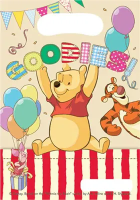 Produktbild von Geschenktüte PVC Pooh ABC, 16x23cm/6St.