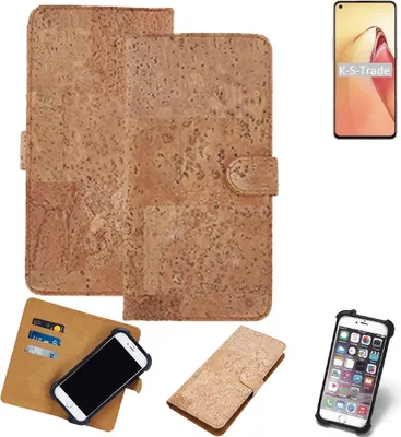 Produktbild von K-S-Trade Hülle kompatibel mit Oppo Reno8 Pro  Kork Handyhülle Cover  Schutzhülle TPU Case Bumper in Hellbraun, (1x)