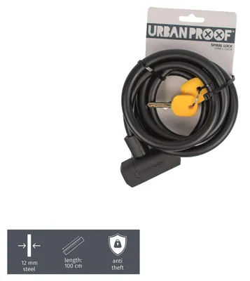 Produktbild von URBAN PROOF Spiralschloss schwarz