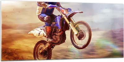 Produktbild von Bilder auf glas - Motor Sport Helm - 120x50cm - Glasbilder - Wandbilder - Kunstdruck - zum Aufhängen bereit - Wanddekoration aus Glas - Glas Bilder - Wandbild auf Glas - Einteilig - GAB120x50-3881