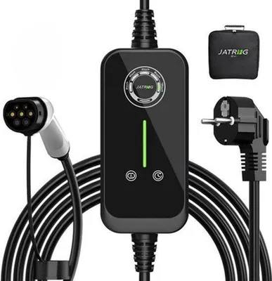 Productafbeelding van Laadkabel Auto 5 Meter - 3.6 kW Vermogen - Type 2 Stekker - Zwart - Voor Elektrische Voertuigen
