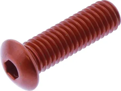 Produktbild von Linsenschraube JMP Bolt M5x0,8mm 16mm Aluminium orange
