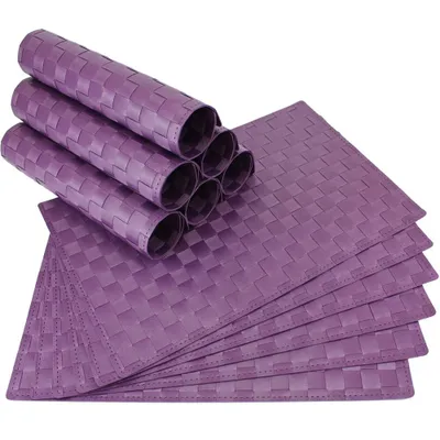 Produktbild von Tischset MODERN violett lila Tischunterlage als Tischdeko