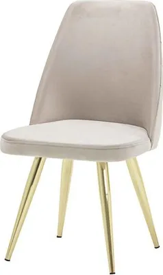 Immagine prodotto di Sedia da pranzo moderna beige poltrona sedia 1 posto club chair sala da pranzo