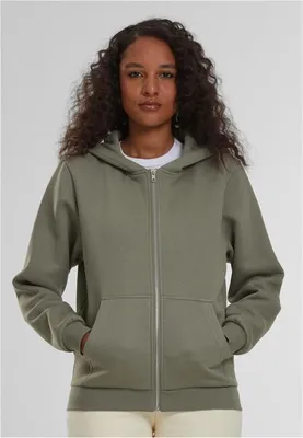 Obrázek produktu pro Dámská mikina na zip Urban Classics Ladies Fluffy Zip Hoody paleolive - L