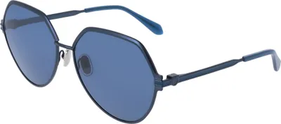 Produktbild von Ferragamo SF325S Matte blue 62/16/140 Damen Sonnenbrillen