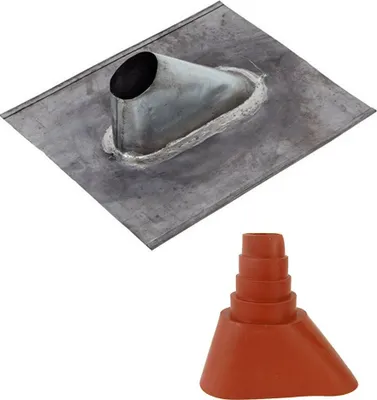 Produktbild von SkyRevolt Dachpfanne Bleiziegel Bleipfanne Dachabdeckung Dachziegel Manschette Rot