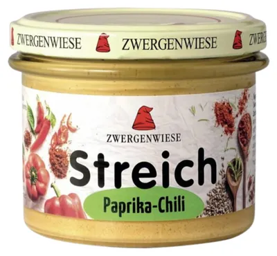 Zdjęcie produktu dla PASTA SŁONECZNIKOWA Z PAPRYKĄ BEZGLUTENOWA180 g - ZWERGENWIESE
