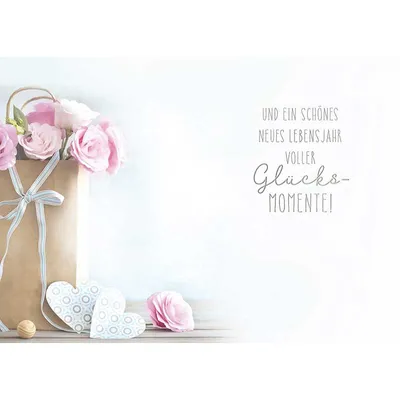Produktbild von 1 xGeburtstagskarte 41/Alles Liebe zum Geburtstag Glück Liebe