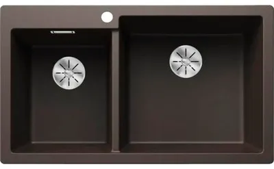 Produktbild von BLANCO PLEON 9, Schrankwaschbecken, Silgranit, Braun, Links, 90 cm, Deutschland