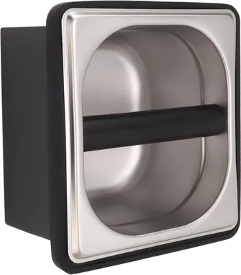 Image de Boîte à café en caoutchouc avec récipient amovible en acier inoxydable pour café bar S