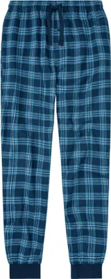 Produktbild von Livergy Flannell Schlafhose aus reiner Baumwolle - Bequeme, Weich & Warm Karo Blau/Weiß XL