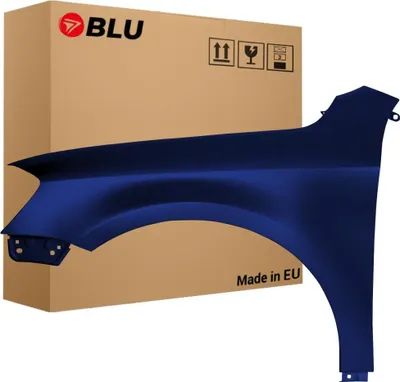 Image de BLU Aile Compatible avec VW, Volskwagen Passat B7 LH5X Gauche Blau Nacht Blau Metallisch | 2010-2014 | Avant | Peint| Prêt à Monter | Acier