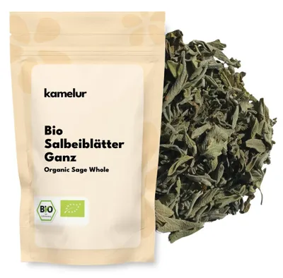 Image de Kamelur Feuilles de sauge bio entières 250 g