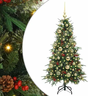 Obrázok produktu pre Umelý Sklápací Vianočný Stromček Zelená 120 cm PE a PVC