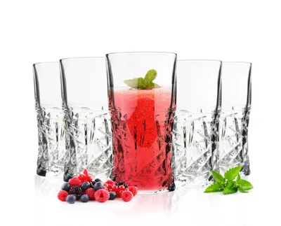Produktbild von 6 Whiskeygläser mit Schliff 250ml Whiskeyglas Wassergläser Saftgläser Longdrinkgläser