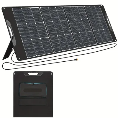 Obrázek produktu pro Přenosná solární nabíječka – solární panel – mobilní nabíječka – nabíječka powerbanky – výkon 200 W – USB-C PD 3.0