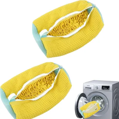 Produktbild von OKWISH 2X Waschbeutel,Schuh Wäschebeutel,Schuhwaschbeutel,Netzschuhe,Wäschesack,Schuh Wäschenetz ,Wäschebeutel ,Wäschenetz ,Waschmaschine Netz Sack