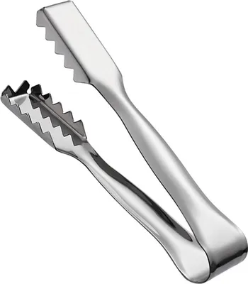 Zdjęcie produktu dla Ice Cube Tongs Stainless Steel Ice Tongs KTV Bar Cocktail Tools with Serrated for Ice Cube Tongs Cocktails Whiskeys