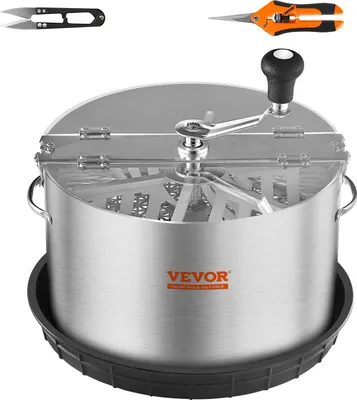 Obrázok produktu pre VEVOR 16" ručný vyžínač Harvester Bud Trimmer 2 typy strihacích mriežok na rezanie mokrých/suchých rastlín Tumble Cutter Bowl Bud Leaf Trimmer Harvester Grow