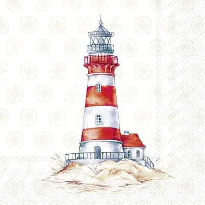 Produktbild von Servietten 25x25 cm - LIGHTHOUSE cream