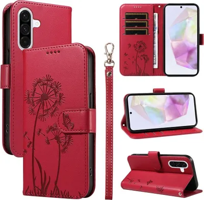 Produktbild von Samsung Galaxy A56 Hülle - Coverup Pusteblume Klapphülle - Rot