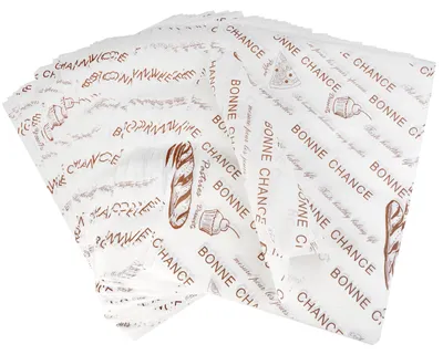 Produktbild von 100 Blatt Feinkostpapier, Käsepapier 38 x 28 cm, fettdichtes Papier, Wachspapier, lebensmittelechtes Papier, Brotpapier, Sandwichpapier, lebensmittelechtes Verpackungspapier für Hamburger, Sandwiches und Pommes frites.