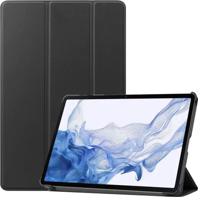 Produktbild von Samsung Galaxy Tab S9 Hülle - Tri-Fold Ständer Klapphülle mit Schlaf/Wach-Funktion - Schwarz