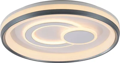 A modern LED ceiling light with a circular design.