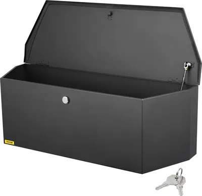 Produktbild von Anhänger-Aufbewahrungsbox für Zungenwerkzeug, 91,4 x 30,5 x 30,5 cm, Kohlenstoffstahl + Schlossschlüssel
