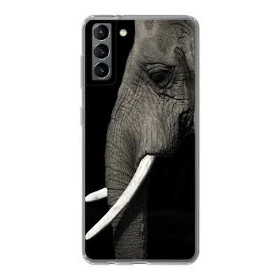 Produktbild von MuchoWow® Handyhülle Schutzhülle Hülle für Samsung Galaxy S21 Plus Elefant - Tier - Stoßzahn Silikon Softcase Handy Hülle - Handy-Tasche