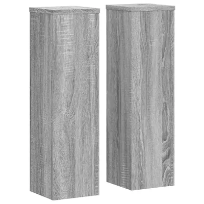 Produktbild von vidaXL Pflanzenständer 2 Stk. Grau Sonoma 17x17x60 cm Holzwerkstoff