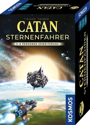 Produktbild von Kosmos CATAN - Ergänzung 5-6 Spieler - Sternenfahrer, Brettspiel, Reisen/Abenteuer, 12 Jahr(e), Familienspiel