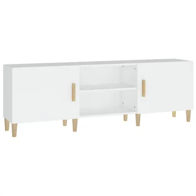 Image de vidaXL Armoire TV Blanc 150x30x50 cm Bois composite - Meuble TV