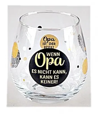 Produktbild von Whiskyglas, Wasserglas oder auch Weinglas mit Spruch Opa ist der Beste""