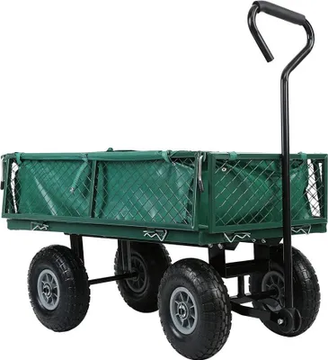 Obrázok produktu pre Kovový záhradný ručný vozík s nosnosťou 300 kg