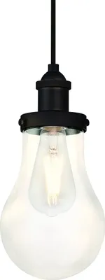 Produktbild von Pendelleuchte Glühbirne Oil Rubbed Bronze und Klarglas mit 1 Lichtquelle