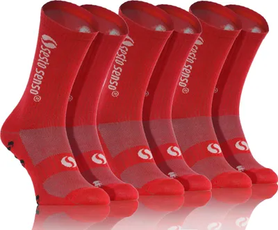 Produktbild von sesto senso Sportliche Kniestrümpfe Uni für Läufer Rot 47-50