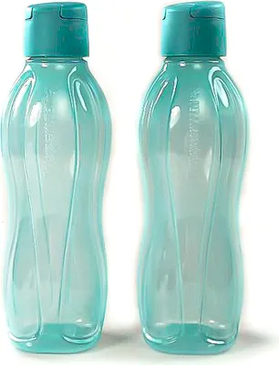 Produktbild von TUPPERWARE To Go Eco 750ml blau/türkis Trinkflasche Clippverschluss Ökoflasche (2)