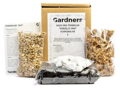 Produktbild von Das Gardners-Set für Terrarien ermöglicht es Ihnen, selbst feuchtigkeitsliebende Pflanzen anzupflanzen