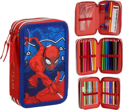 Produktbild von Piórnik potrójny Marvel Spiderman CERD - oficjalny produkt dla fanów