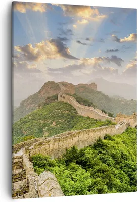 Produktbild von Bild auf Leinwand - Leinwandbild - Einteilig - Wand Berg asiatisch china - 50x70cm - Wand Bild - Wanddeko - Wandbilder - Leinwanddruck - Wanddekoration - Leinwand bilder - Wandbild - PA50x70-3069